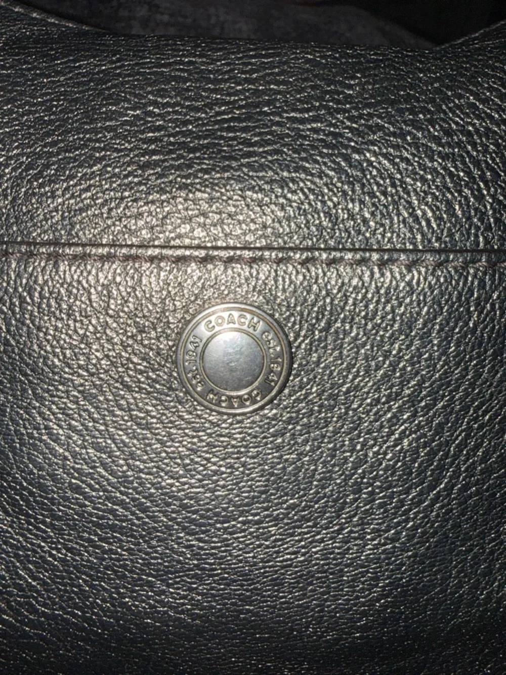 Y2K Coach Chelsea Metallic Silver Leather Shoulder Bag Mini Baguette 2007